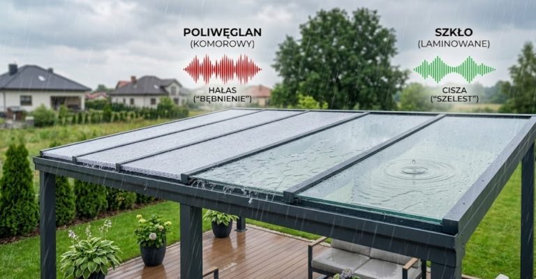Zadaszenia tarasowe ze szkła VSG w Białobrzegach Radomskich: Dlaczego bezpieczeństwo dachu to absolutny priorytet?